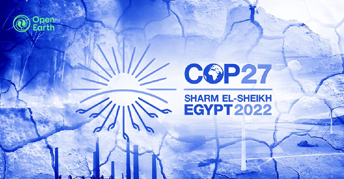 Open__Earth's tweet photo. #COP27 coming up! We will host an event with the COP Presidency highlighting the winners of our Global Stocktake Climate Datathon. Read more about the datathon: https://t.co/Vctqx7Tjju  
Stay tuned! @UNFCCC 

 #EarthTech #OpenSource #EarthComesFirst #ClimateChange https://t.co/jH08pcEGCU