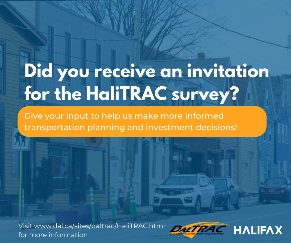 Receive a text message asking for you to participate in the 2022 HaliTRAC Survey?? Take this opportunity to help the Municipality in making more informed transportation planning and investment decisions!
