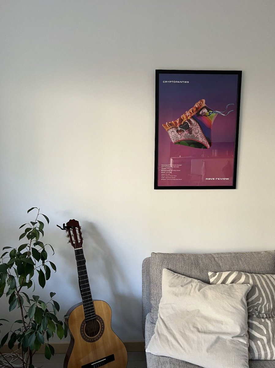CryptoPanties poster giveaway to holders! Holders can join the raffle for 10 posters in our discord -  check the latest announcement 💖