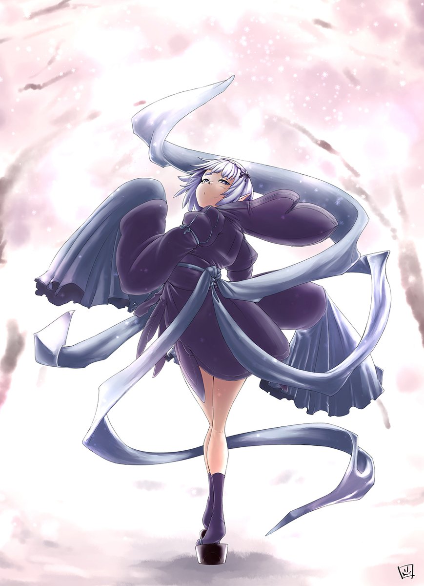 小烏ばあちゃんの袖長すぎ問題  #公式設定ではないということは重々承知しているがなぜか自分の妄想の中でデフォルトになってしまっている二次創作設定 