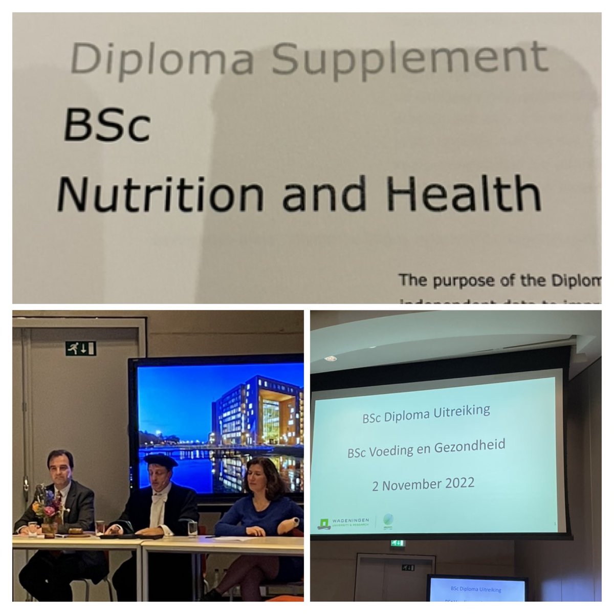 We hadden een heerlijke academische avond gisteren in Wageningen als ouders van de nu inmiddels master student 💪🏼