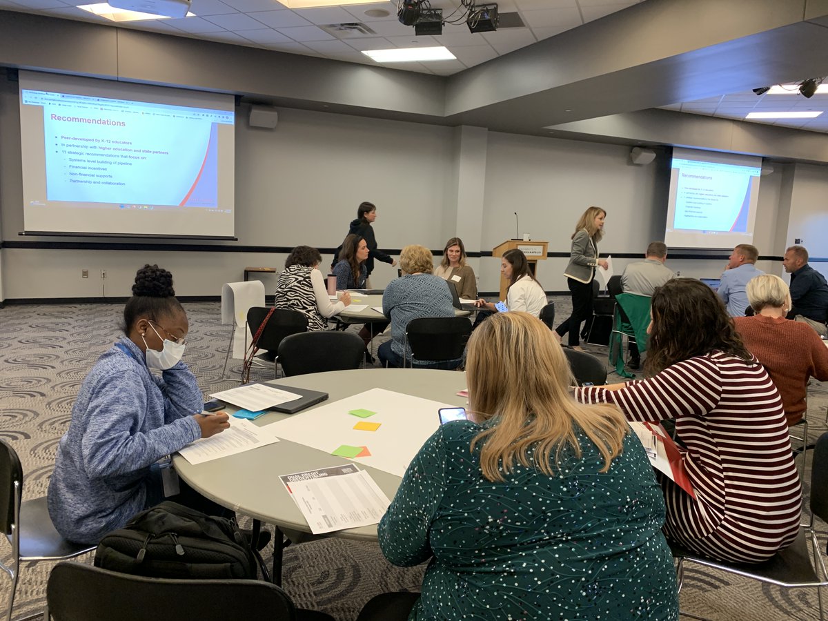 We hosted our final #dualcredit pipeline workshop for school admins today. Admins explored "why dual credit," their current reality, and how their schools can better recruit, support, and retain dual credit teachers.

View our dual credit recommendations: ow.ly/ycPZ50Lto04