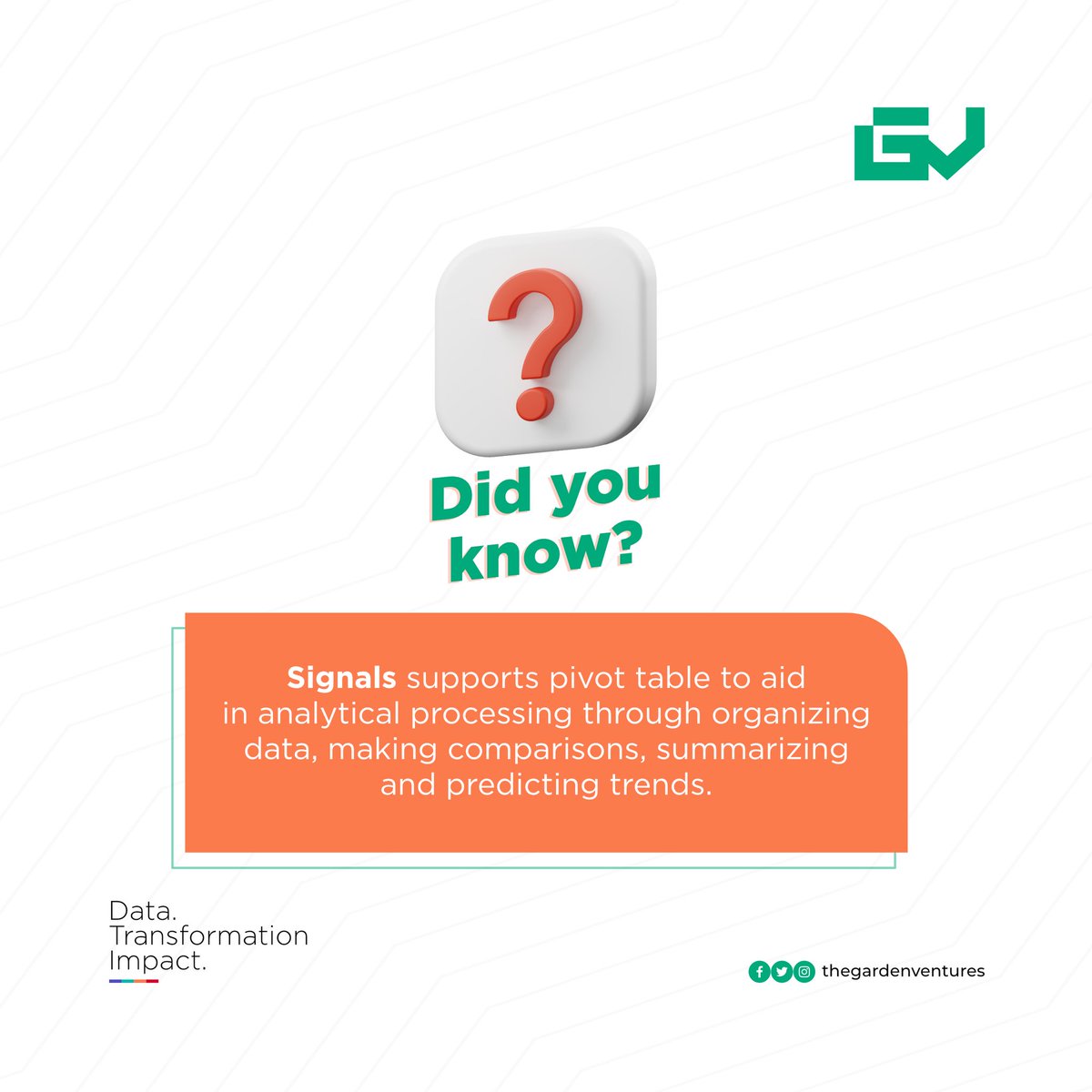 GVNigeria_'s tweet photo. Did you know?

#gardenventures #data #tech #businessstrategy #businessgrowth https://t.co/zXqwmJXJPa