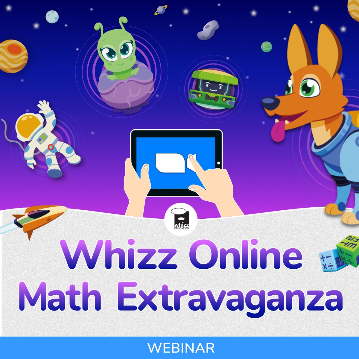 MathWhizz's tweet photo. Join our math extravaganza as we explore numbers from zero to infinity and beyond. You can attend with your class and develop the ideas further in your own class time: https://t.co/2GAKqQ6DJQ https://t.co/evRZBxYGNU