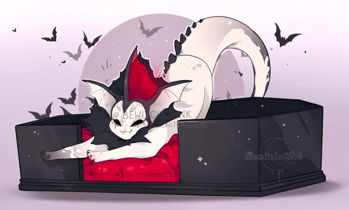 Vamporeon would 100% sleep in a little coffin bed~   