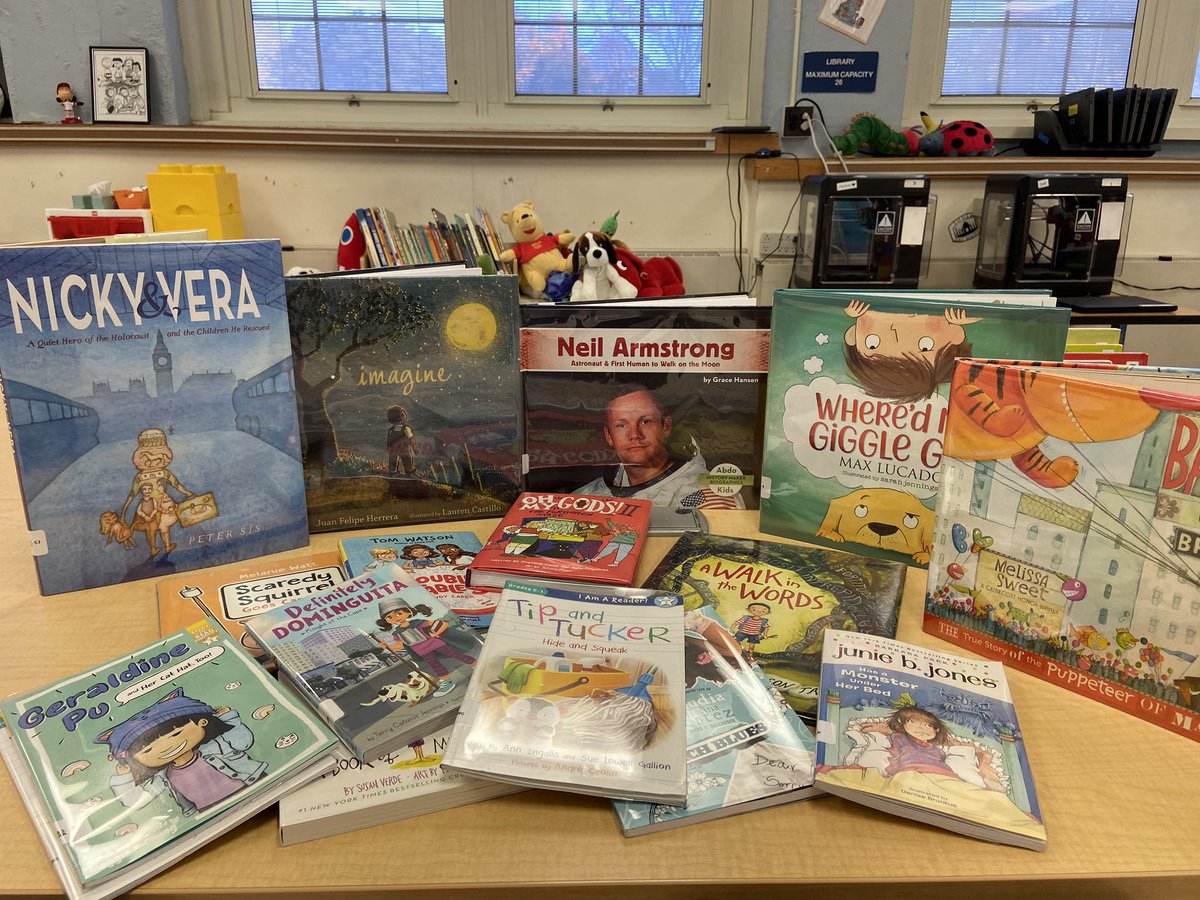 I love when new books come in to the library. This is the last of the fall order ❤️<a href="/ftsd_jensen/">@FTSD_jensen</a>