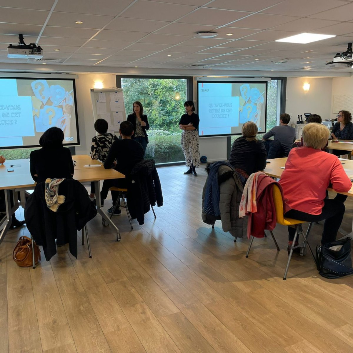 BDOFrance's tweet photo. [🎓 #BACKTOSCHOOLS] C'est la suite des schools avec cette édition dédiée aux responsables de mission expertise-comptable 💡

🗓 3 jours de formation #softskills au @chateauform berges de seine

Un grand merci à tous les participants et intervenants pour leur implication 🙌 https://t.co/H2GIBr2VXq