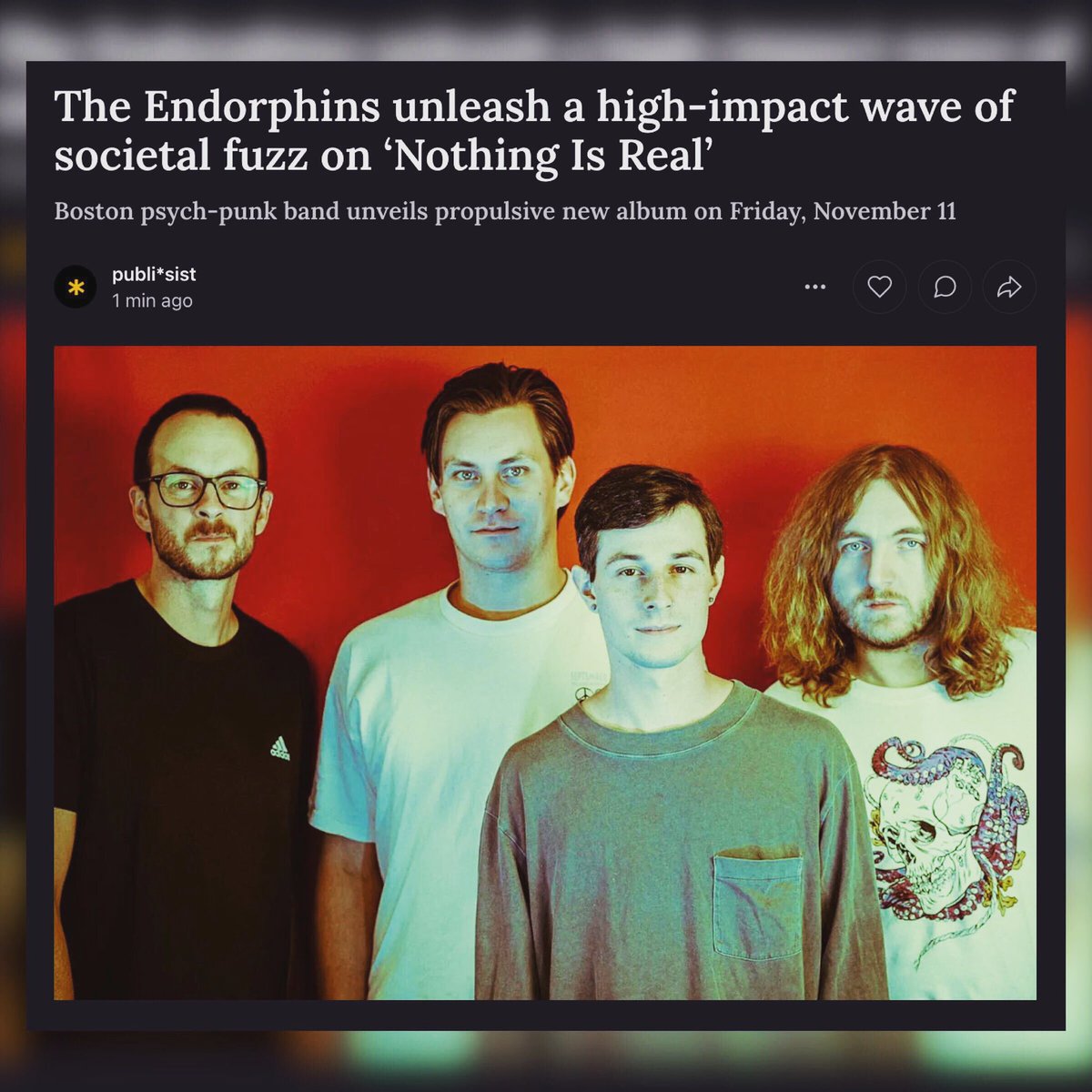 🪐NOTHING IS REAL is out everywhere  next Friday 11.11 ~ Get the inside scoop first here ~ link in bio 🔗~ + keep your eyes/ears peeled tomorrow for a surprise for <a href="/bandcamp/">bandcamp</a> Friday 👀 ~ @publi_sist