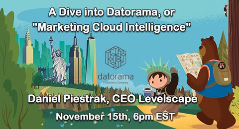 pugnyc's tweet photo. Only two weeks till our @MarketingCloud #Datorama / #Pardot #TrailblazerCommunity event in person on 11/15!  We also might have a few #SalesforceCertification vouchers for a few people who RSVP and participate: https://t.co/MI7PRtMxVu https://t.co/BexzaUqIbX