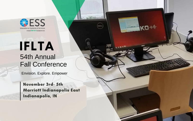 SanakoESS's tweet image. Attending @IFLTA today? Be sure to stop by the @SanakoOy booth for a demo of our virtual classroom software, Sanako Connect. 
#languagelearner #languagelab #languageeducators #languageteacher #iflta2022