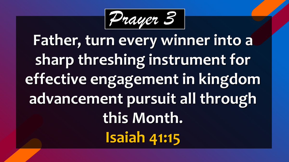 winnersdurumi's tweet photo. PRAYER 3 - Isaiah 41:15
#WinnersDurumi
#LivingFaithChurchAbuja
#WeekOfSpiritualEmphasisDay2
#SancitficationSecuresDestinyAndEternity https://t.co/wuSdEQNi7K