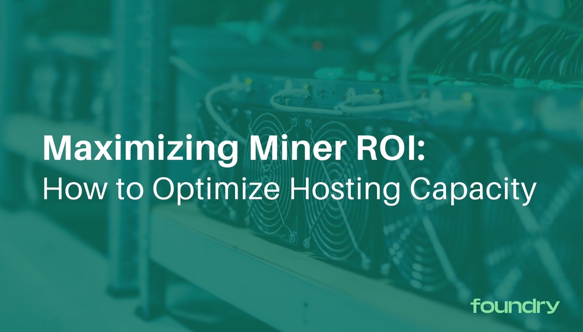 As recent mining economics have declined, and with limited hosting capacity, miners have to think about which machines to leave powered on and at which sites. In this article, we discuss how to optimize hosting capacity to maximize ROI: bit.ly/3FGT4TN

✍️@charlesyxchong