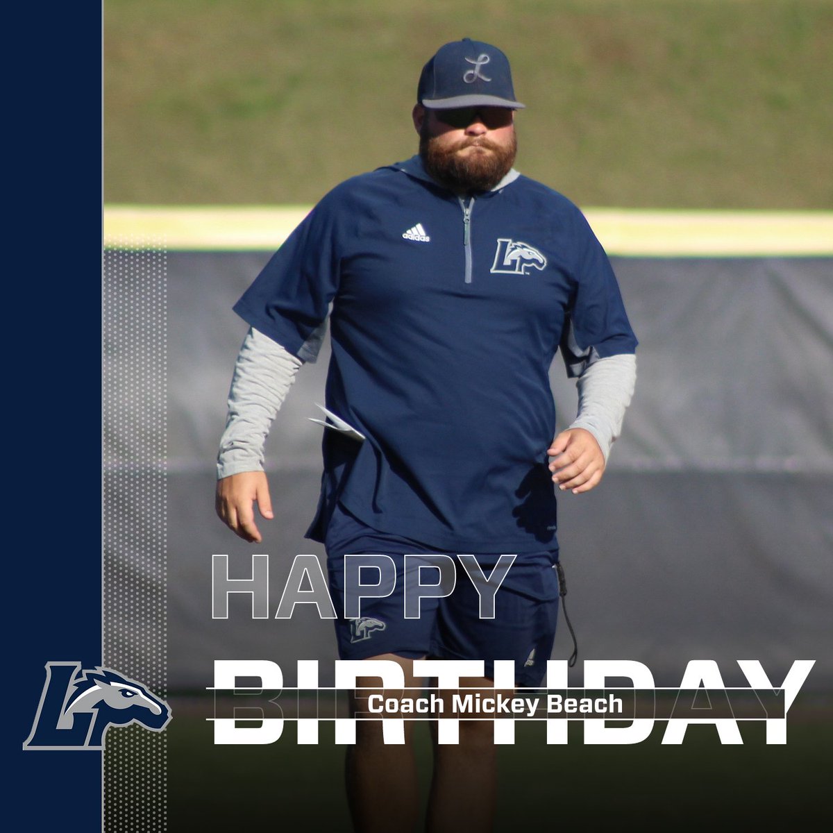 LongwoodBase's tweet photo. Happy Birthday to our Assistant Coach, @TheReal_Beach !! https://t.co/NcCKmnp8BF