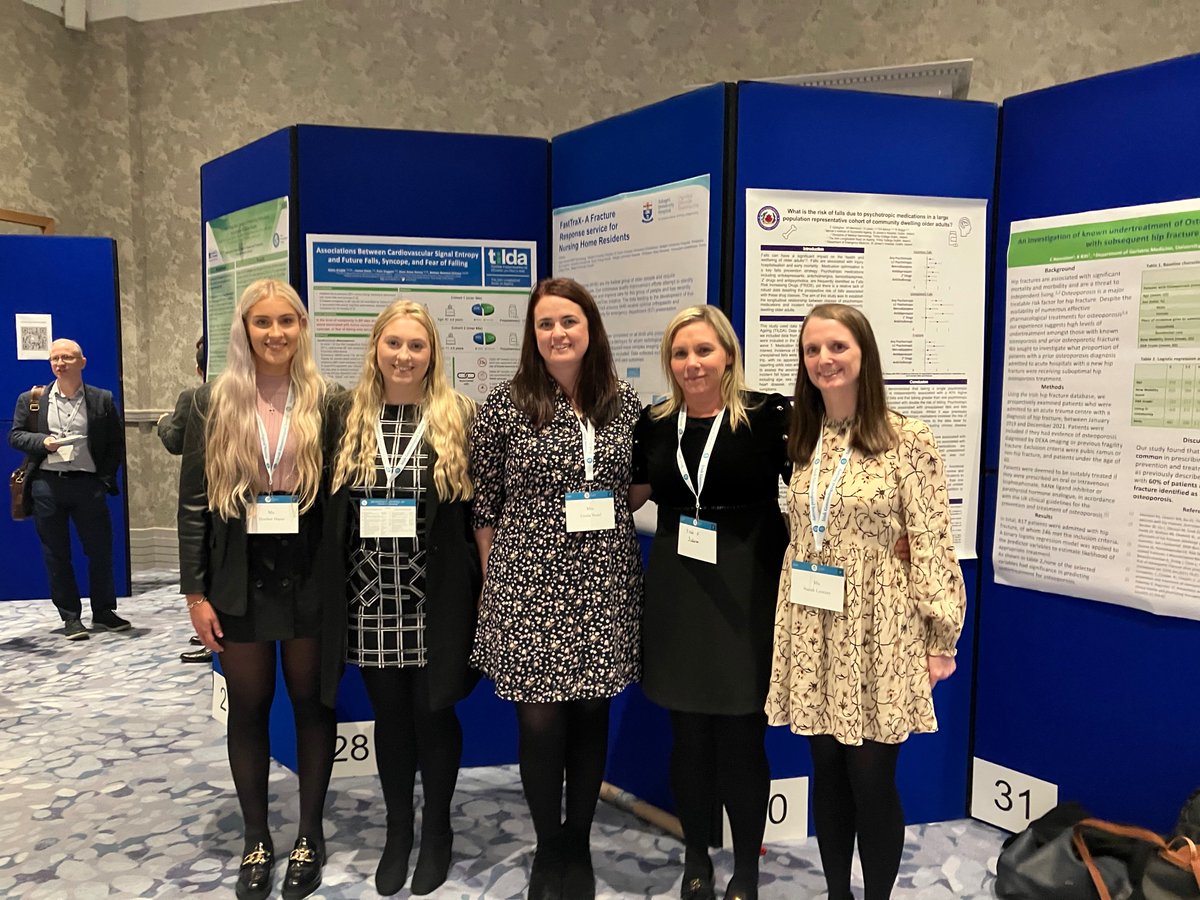 TrishLyons4's tweet photo. Fabulous representation from @uccphysio at the @irishgerontsoc ASM 2022. Inspiring and thought provoking platform and key note presentations as well as innovative poster sessions. Great to be back in person! @WedelUrsula @niamh_coveney https://t.co/csNoYbubnd