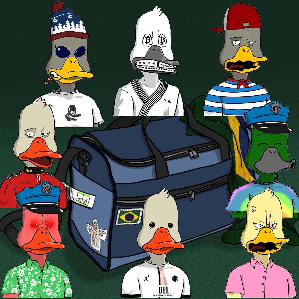 miraclemonks's tweet photo. Which duck should go on vacation? or do I save the Rio bag again??? @NoncoDucks @RealKingID https://t.co/83xg1eJbRH