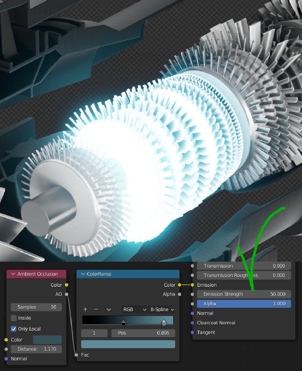 Ever noticed how much detail you lose with emission in Blender?

To resolve this, just plug an ambient occlusion node into your emission color socket to avoid losing all the details. It's super simple but works quite well!
#b3d #blender #blender3d #blendercommunity