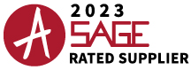 We’re honored to be a 2023 SAGE “A” Rated Supplier! Thank you to all of our distributor customers who shared your experiences working with us in the form of a SAGE rating this year!