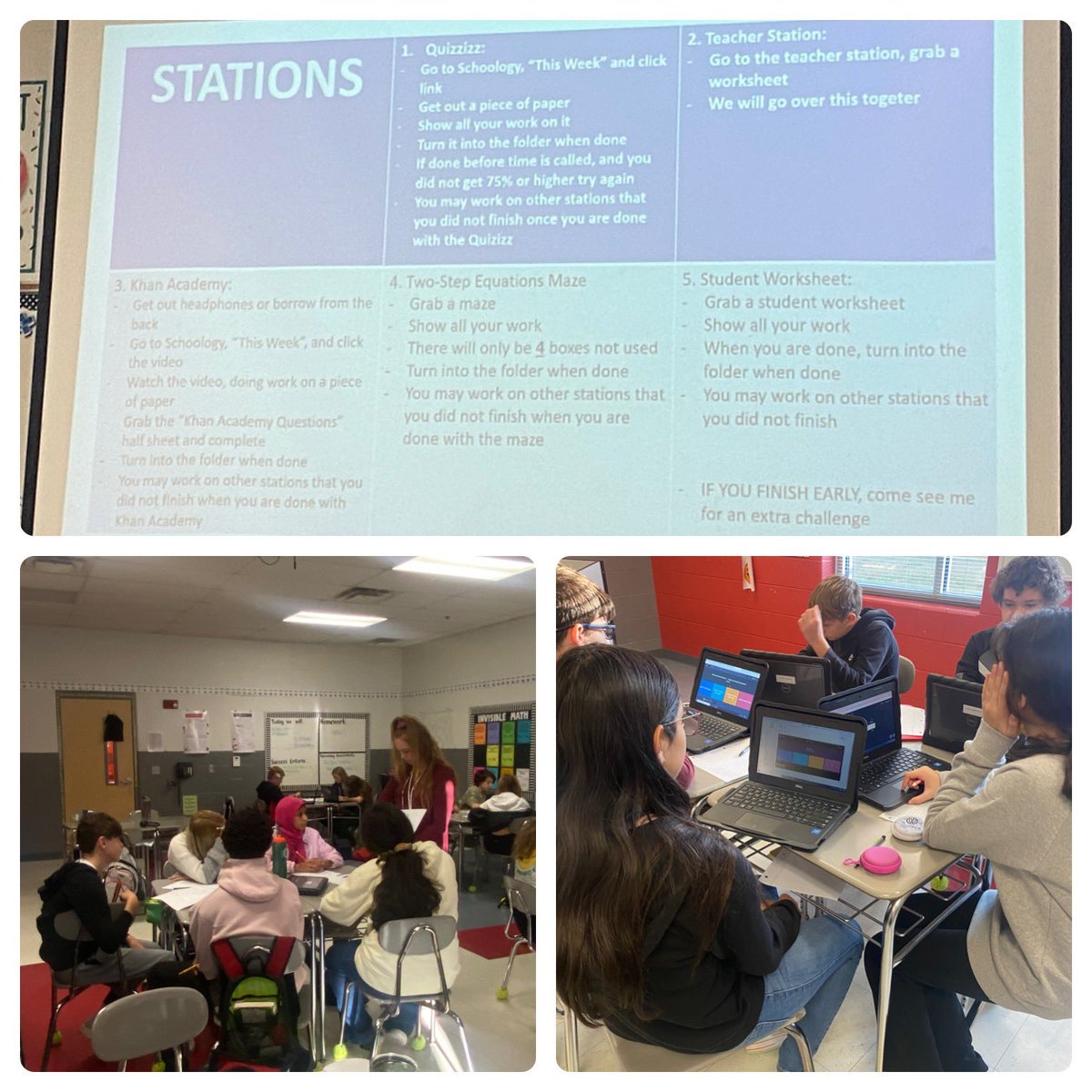 What a great morning to observe Mrs. Steponovich’s class!!! She did an excellent job of implementing stations!!! #studentdiscourse #engage #promotechallengingtasks #oneononeinstruction