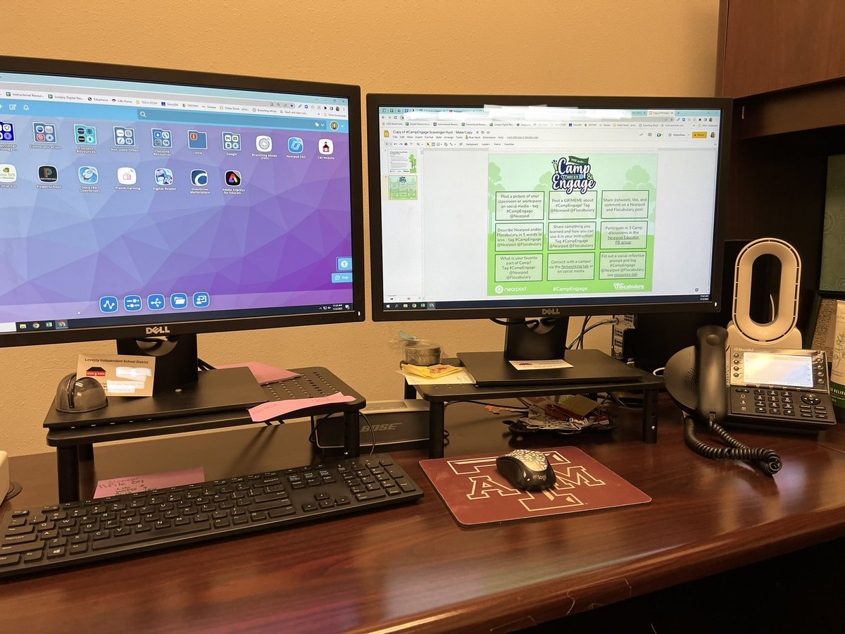 Here is my workspace for@today! Ready for #campengage!
Thanks <a href="/nearpod/">Nearpod</a> and <a href="/Flocabulary/">Flocabulary</a>