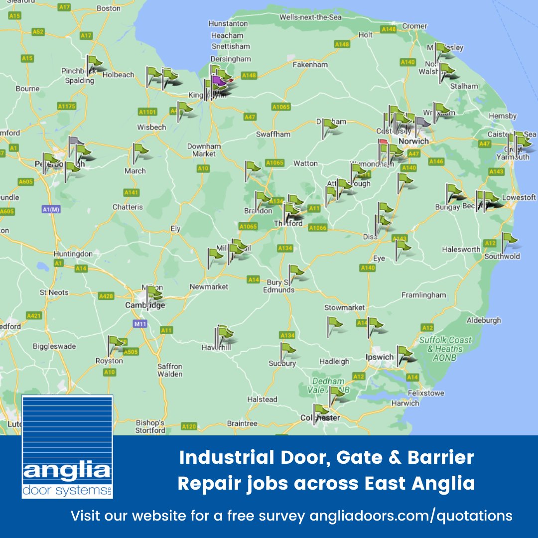 Does your business need an industrial/automatic door repair?

Our repairs team have been all over East Anglia last month providing customers with repair callouts, surveys and emergency repairs ⚙

Get your free repair survey here: bit.ly/3TihXIZ

#industrialdoors