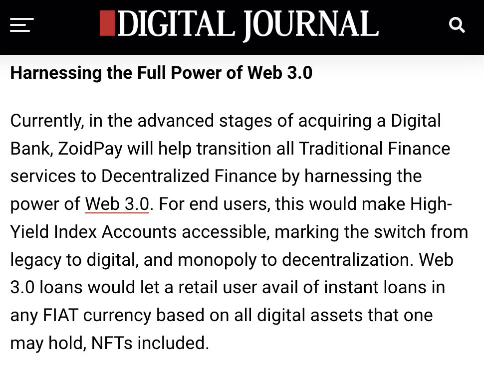 Anotherapp_io's tweet image. 🔥 Find us across leading publications globally 🌊🌊🌊

@AP 

@MarketWatch  

@Benzinga 

@digitaljournal 

And that's only a few. Check the 🧵 for the links

$ZPAY $EGLD

LIKE + RT 🎁