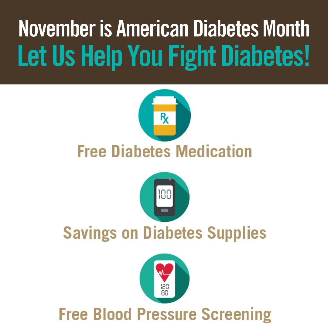 November is #AmericanDiabetesMonth. Let us help you fight diabetes with our Diabetes AdvantEdge program! It's your complete diabetes care solution, from free medication and blood pressure screening to savings on supplies. 

Learn more: bit.ly/3FLCEcW