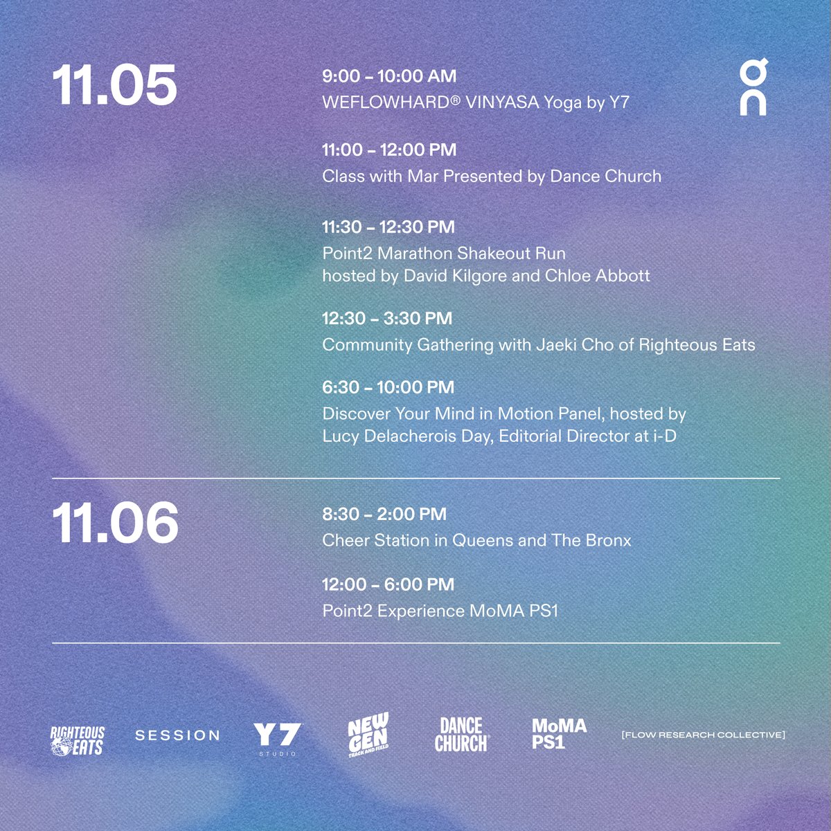 jdsportsus's tweet image. @on_running #Point2 is back! 

Point2 invites you to explore this magical mindset as we celebrate this year's NYC marathon with special events at MoMA PS1. Events are going down today and all weekend long. 🏃‍♂️

Learn more here: fal.cn/3tiOX