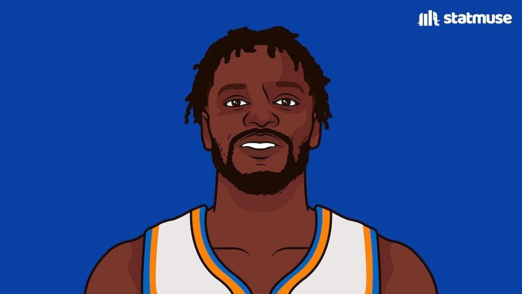 statmuse's tweet photo. Randle per 36:          Obi per 36:
19.6 PTS                     22.2 PTS
9.8 REB                      7.7 REB
42/21/70%                52/46/100%

Randle is -180 over the last 2 seasons. Obi is +184. https://t.co/gr3qgaAtM1