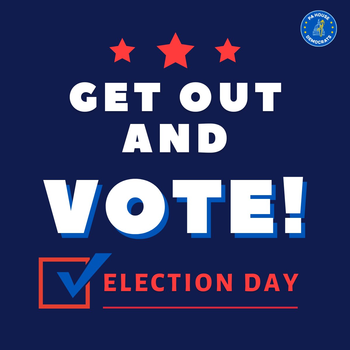 Yep, it's #ElectionDay ! The polls are open until 8 p.m. vote.pa.gov/.../Voting-at-…