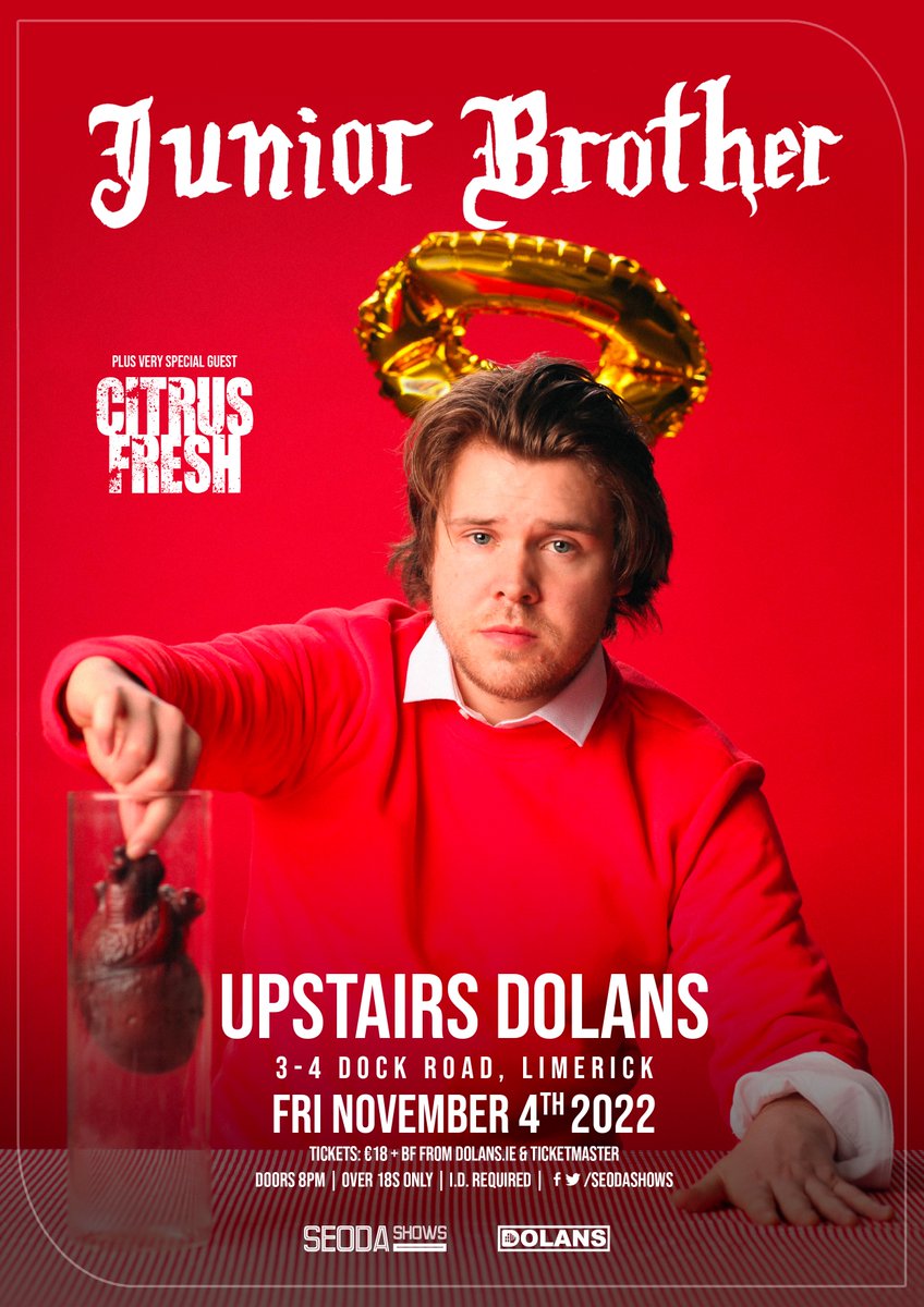 *** SHOW REMINDER &amp; Very Special Guest Added! ***

SUPER DELIGHTED to have 
<a href="/citrusfrench/">Skim Beeble</a> added as 
Very Special Guest to 
<a href="/JuniorBrotherIE/">Junior Brother</a> 

Upstairs@Dolans 

TOMORROW NIGHT! 

doors 8PM

Tickets from <a href="/mydolans/">Dolans Limerick</a> , <a href="/TicketmasterIre/">Ticketmaster Ireland</a> &amp; HERE:
dolans.yapsody.com/event/index/74… 

💚💚💚