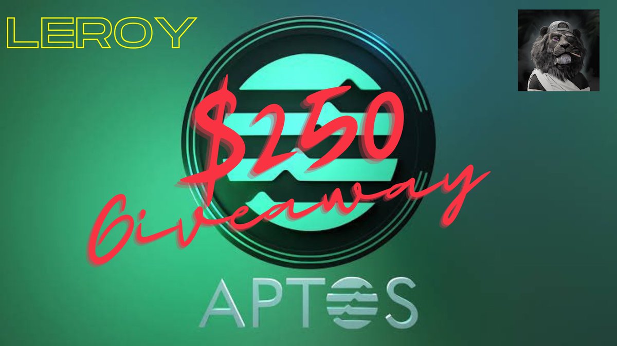 LeroyyWeb3's tweet photo. 🔥BIG APTOS GIVEAWAY🔥

Prize:🥳
🏆 $APTOS - $250 💸

To Enter:
1️⃣Follow me 🔔
2️⃣RT &amp; like❤️
3️⃣Tag 3 friends 

24 hours ⏰

#AptosGiveaways #Giveaway #Aptos #NFTCommunity #NFTGiveaway https://t.co/gFwscukQtY