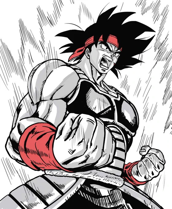 ドラゴンボール好きな割に、全然描いてないなーと思い、バータック描いてみました。カッコイイんだよな〜バータック。 