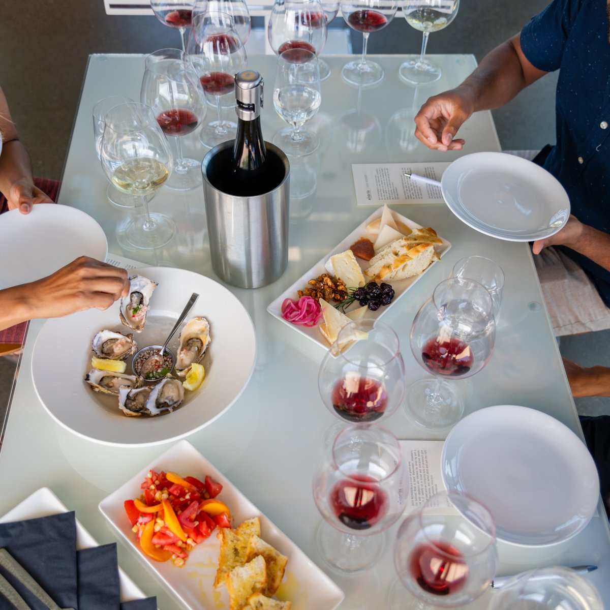 Take a break from the digital world and create memories in real life at Winderlea. Gather with your group chat friends for wine, a little education, and lively conversation. Visit our website to book a reservation. Book with us at exploretock.com/winderlea/.