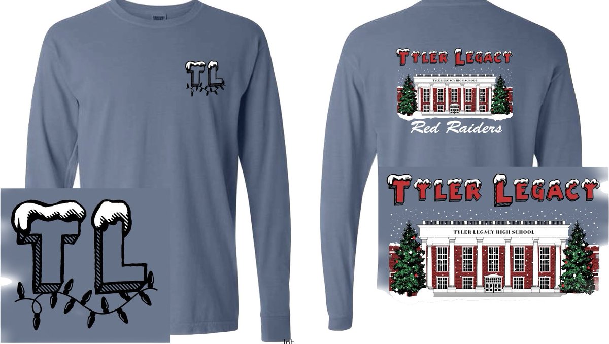 <a href="/TLRedRaiders/">Tyler Legacy High School</a> are feeling festive!  Click the link below if you want to order a holiday shirt or spirit gear for the cooler months ahead! stores.inksoft.com/tyler_legacy_s…