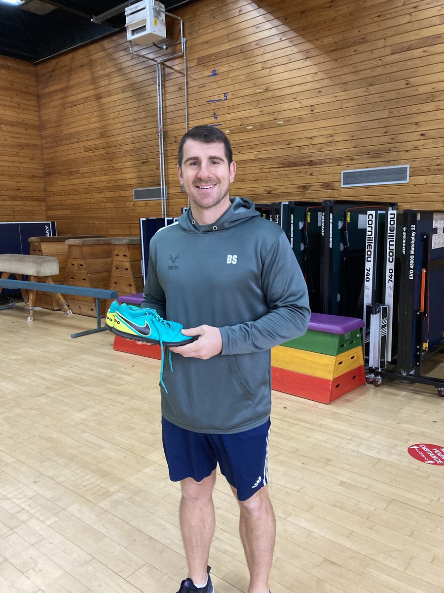 Action For Sport help Horsforth School.
“ Sir , can I keep these boots, can I please” came the young lads voice when he set eyes on the boots. Yes of course I said. 
His beaming smile and him punching the air meant so much. To him and to me too. 
⁦⁦<a href="/ActionForSport/">Action For Sport</a>⁩