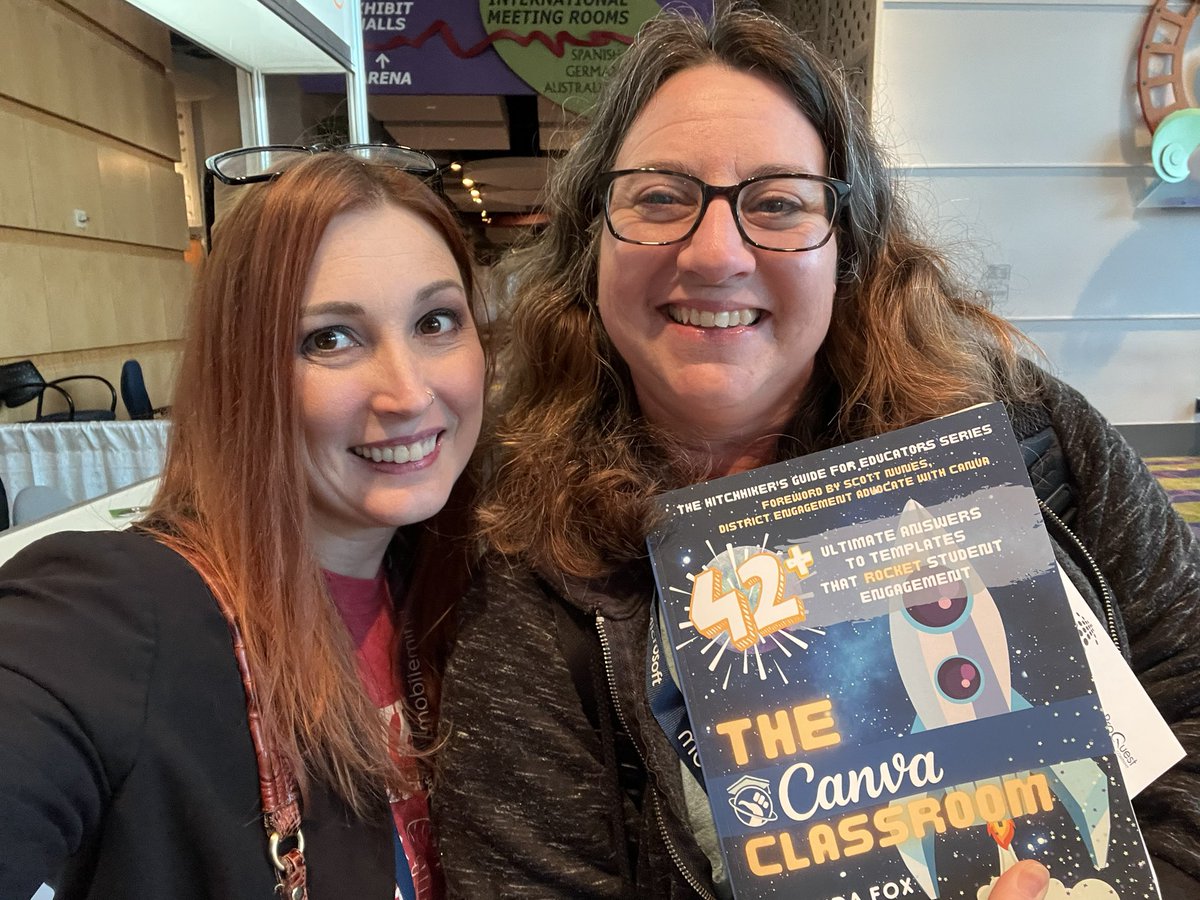 Excited to share a copy of #TheCanvaClassroom with @cmesmediagems! She was a #canvagauntlet winner from my Oh Snap! Session #GaETC22 #gaetc! 

Thanks for being awesome!