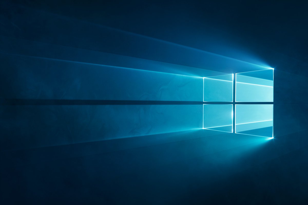 The Windows 10 default wallpaper is a photograph, not CGI
