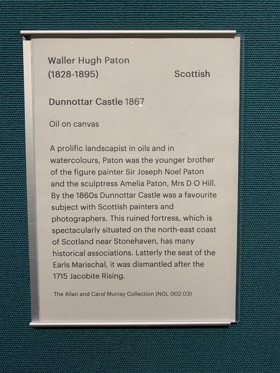 Pam D. (@stoneygran) on Twitter photo So I turned a corner in <a href="/NatGalleriesSco/">National Galleries of Scotland</a> to be confronted with this little beauty <a href="/castledunnottar/">Dunnottar Castle</a> #stonehaven So I turned a corner in <a href="/NatGalleriesSco/">National Galleries of Scotland</a> to be confronted with this little beauty <a href="/castledunnottar/">Dunnottar Castle</a> #stonehaven