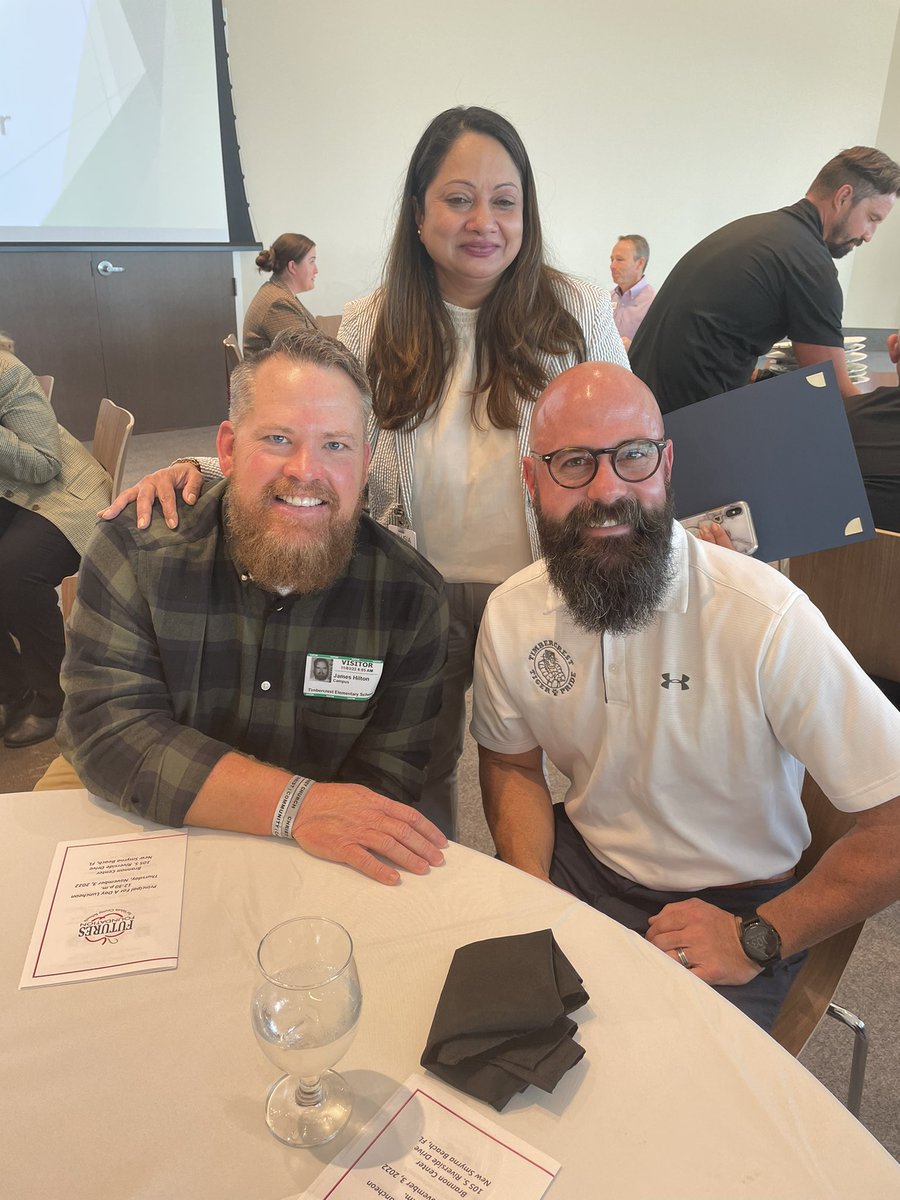 volusiaschools's tweet photo. Good times and great networking at today’s #VCSPrincipal4aDay event! This year, ALL @volusiaschools had a partner participate! Thank you to all  our “Principal for a Day” participants, you made today’s event very special! #VCSPride @FUTURES_Inc https://t.co/tQqVHKE8Z3