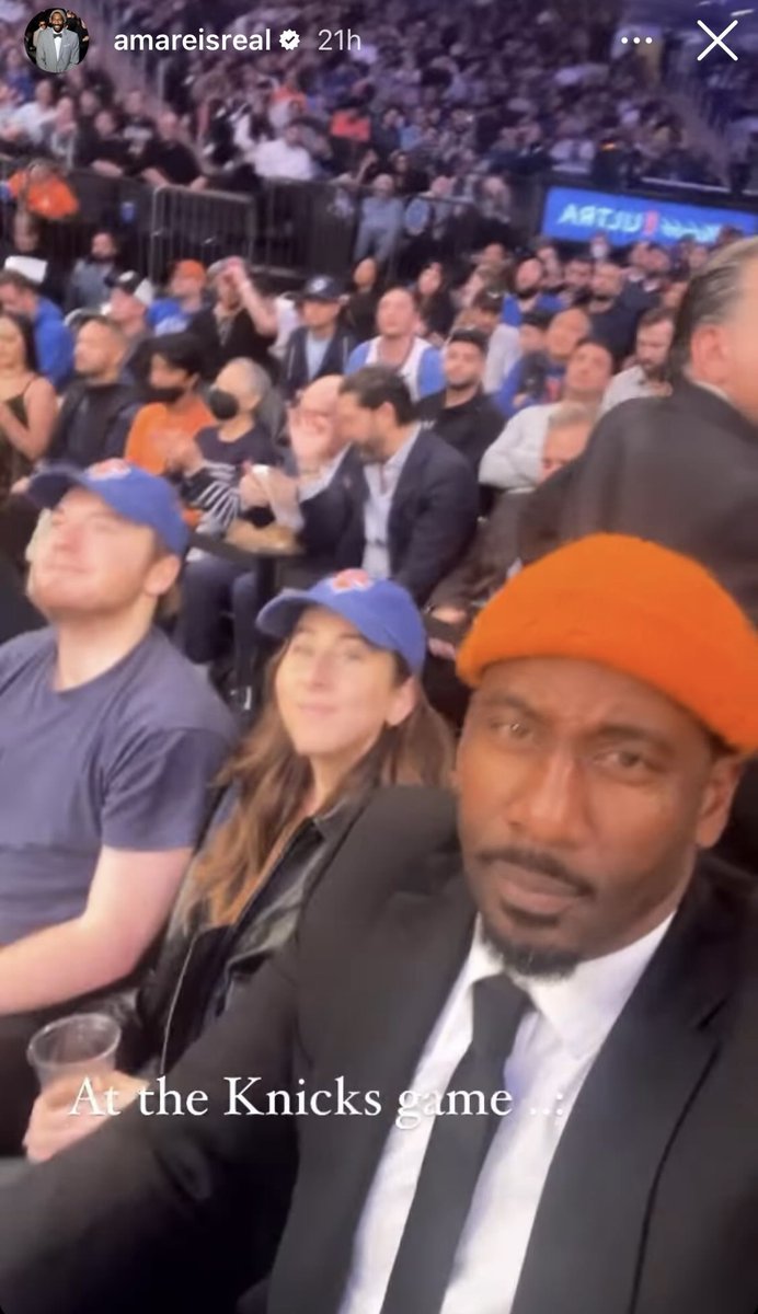 Cooper Hoffman and Alana Haim back at it again! Hanging at a Knicks game in NYC on IG Stories: alanahaim and amareisreal