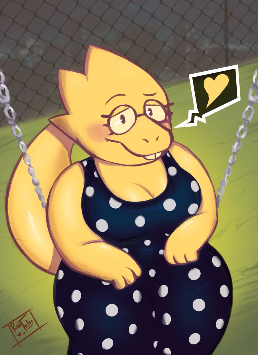 nocontextdraw's tweet image. Are you ready for some smooching? 💛 #undertale #alphys