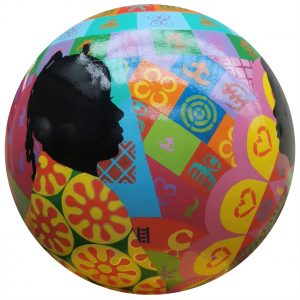 sueguthrie11's tweet image. I've just completed this mural as the final part of the World Reimagined @TWR__org  education project. It has been such a wonderful project. I supported the children to paint their globe using their designs inspired by their learning about Adinkra symbols... and then this mural❤️