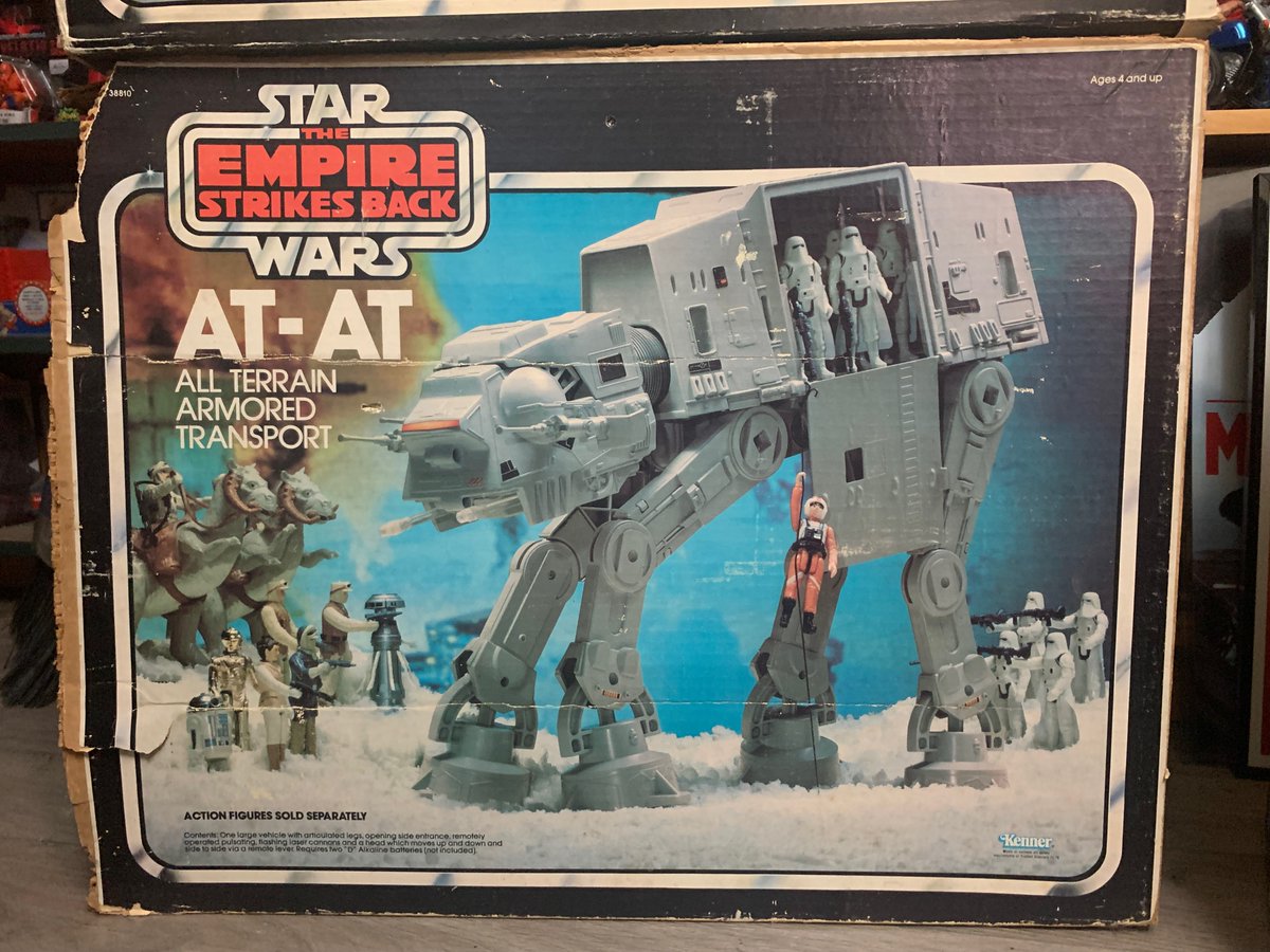 HeroesToys's tweet photo. I still think I need a ROTJ AT-AT box to complete my set.
These are my Canadian and US boxes. I think I have 5-6 AT-ATs inside. #VintageStarWars #Kenner #CollectThemAll #CanadianStarWars #ATAT #ImperialWalker https://t.co/E3tJxefpgL