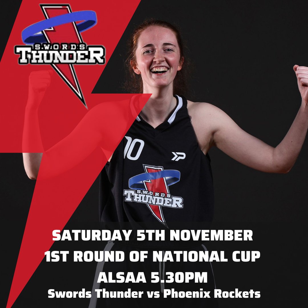 Join us this Saturday for the first round of the <a href="/Insuremyhouseie/">Insuremyhouse.ie</a> National Cup against <a href="/PhoenixBBall/">Belfast Phoenix Basketball Club</a>, free entry for all underage Swords members who wear Swords colours! ⚪️⚫️

<a href="/BballIrl/">Basketball Ireland</a> <a href="/ALSAAOfficial/">ALSAA</a>