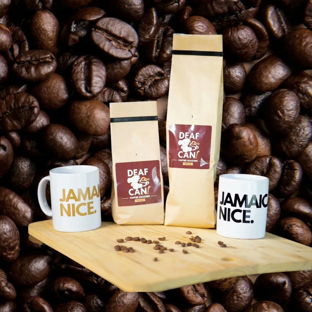 Jamaica Nice (@yesjamaicanice) on Twitter photo #JamaicaNice + <a href="/DeafCanCoffee/">Deaf Can! Coffee</a> = 1 great gift idea x 2 great causes! yesjamaicanice.com/post/coffee-5 Double The enjoyment and double the community benefit! #jamaicancoffee #bluemountaincoffee #deaf #barista #bluemountains #jamaica #coffee #JamaicaNice + <a href="/DeafCanCoffee/">Deaf Can! Coffee</a> = 1 great gift idea x 2 great causes! yesjamaicanice.com/post/coffee-5 Double The enjoyment and double the community benefit! #jamaicancoffee #bluemountaincoffee #deaf #barista #bluemountains #jamaica #coffee