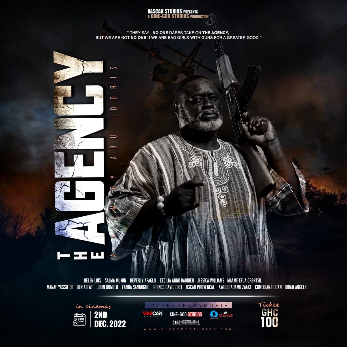 Once a soldier, always a soldier!

Catch the legendary Oscar Provencal in action again in the Ghanaian crime action thriller movie #TheAgencyMovie 

He plays an Ex military officer who has seen, done and been through it all.

Mark 2nd December 2022 on your calendar!