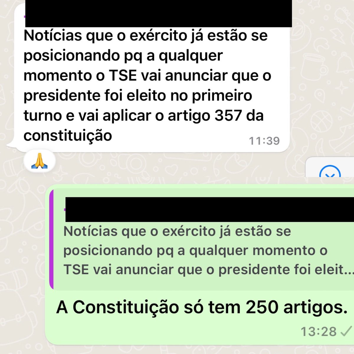 Gente, alguém me ajuda. Eu não estou mais conseguindo ler as loucuras dos grupos fascistas de Manaus sem me pronunciar. Em breve serei descoberto e expulso. 🥲