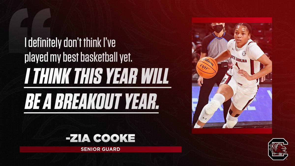 GamecockWBB's tweet photo. Last season, best season – let's go @zia_cooke!!!!

https://t.co/vVWnSsUUbU https://t.co/SQudG41O9v