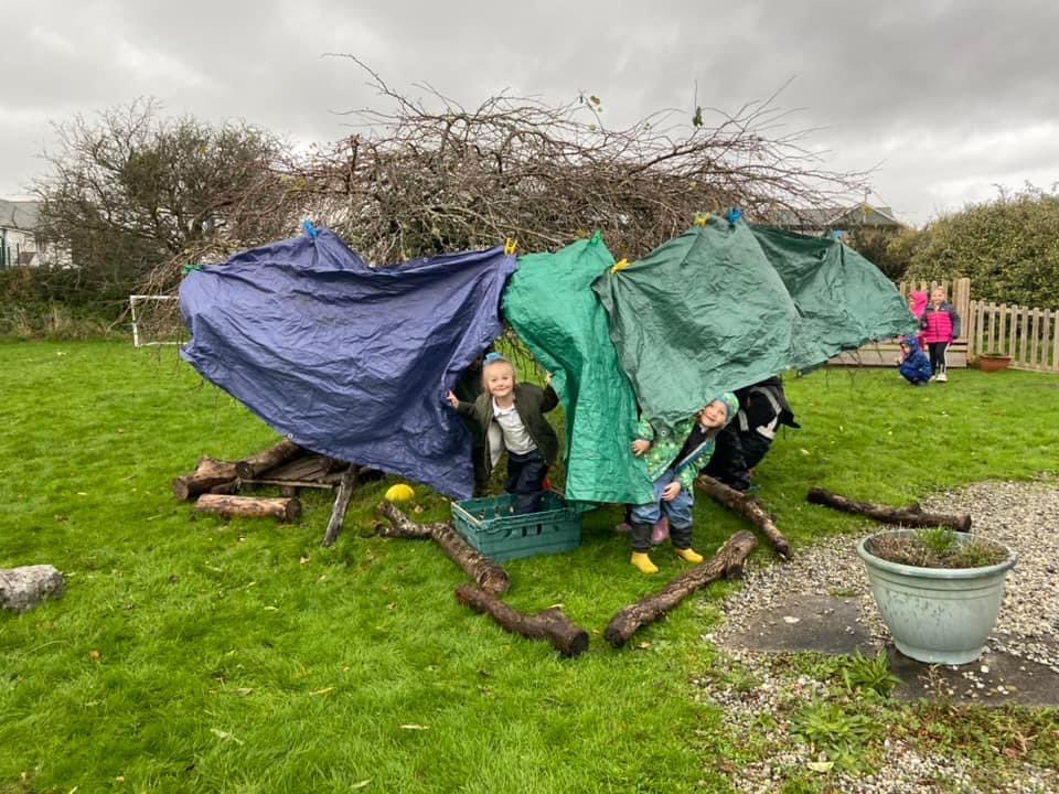 With wellies and waterproofs on we had great fun for #outdoorlearningday
