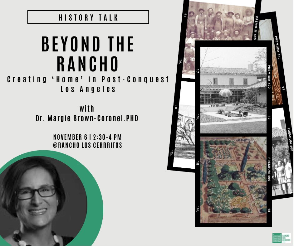 rancholosc's tweet photo. Join us for… History Talk: “Beyond the Rancho: Creating ‘Home’ in Post-Conquest Los Angeles”
Nov 6 @ 2:30 pm - 4:00 pm

Though the  event is free RSVPs are appreciated. Click the link for more info https://t.co/UED3Z6pDf0 https://t.co/SQQKrRGQHw